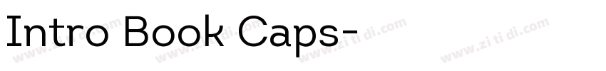 Intro Book Caps字体转换